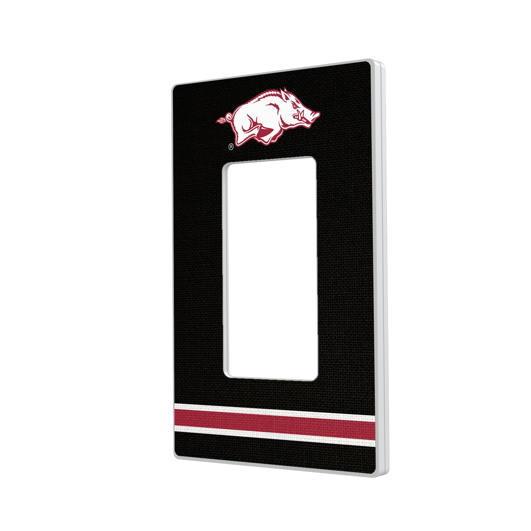 University of Arkansas Fayetteville Razorbacks Stripe Hidden-Screw Light Switch Plate