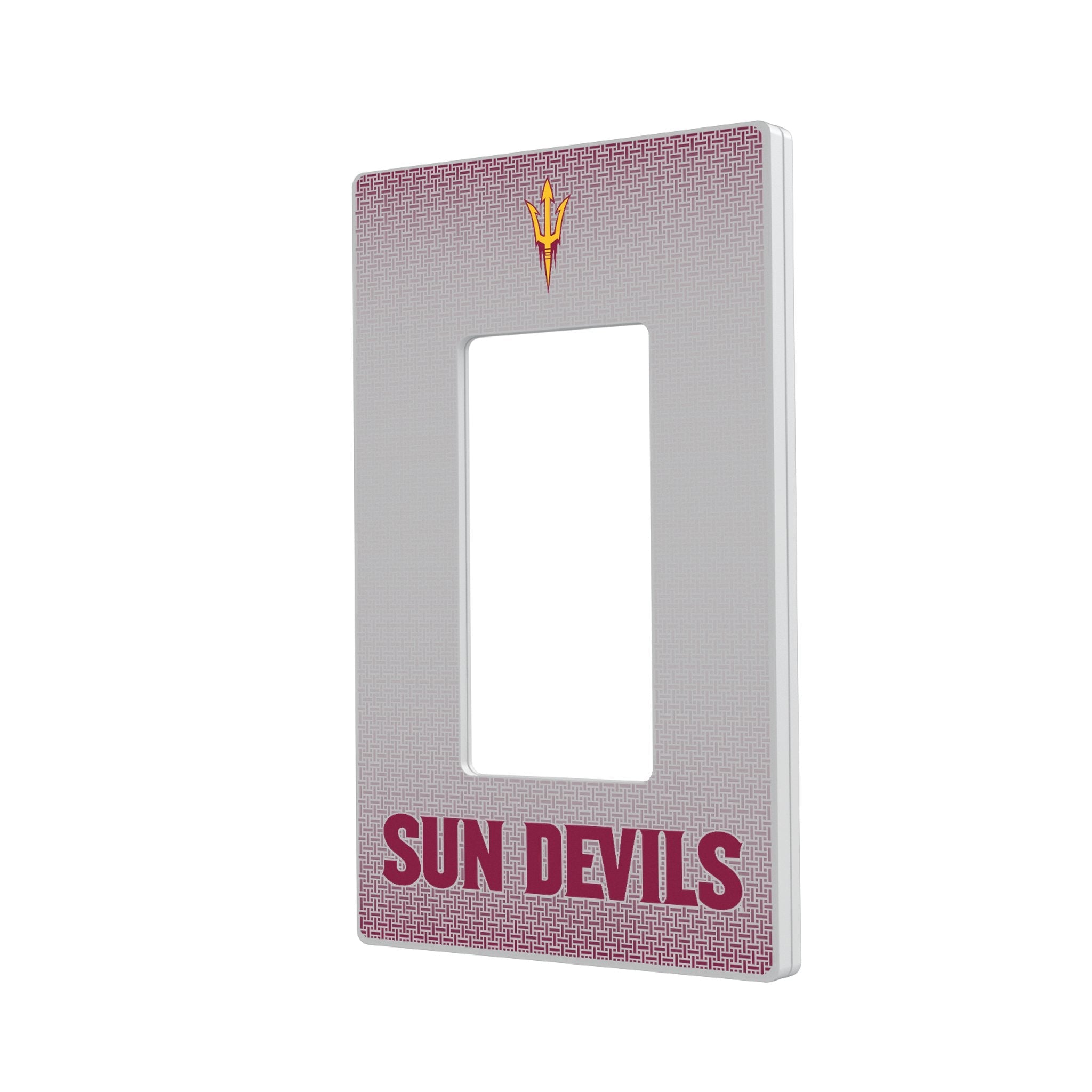 Arizona State University Sun Devils Linen Hidden-Screw Light Switch Plate