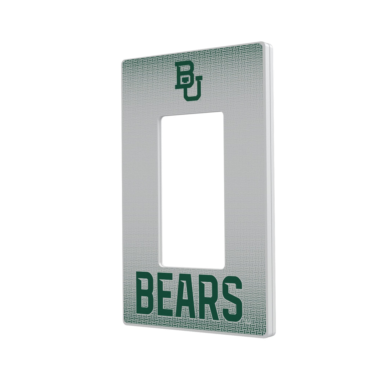 Baylor University Bears Linen Hidden-Screw Light Switch Plate