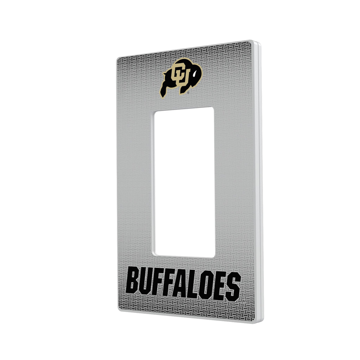 University of Colorado Buffaloes Linen Hidden-Screw Light Switch Plate