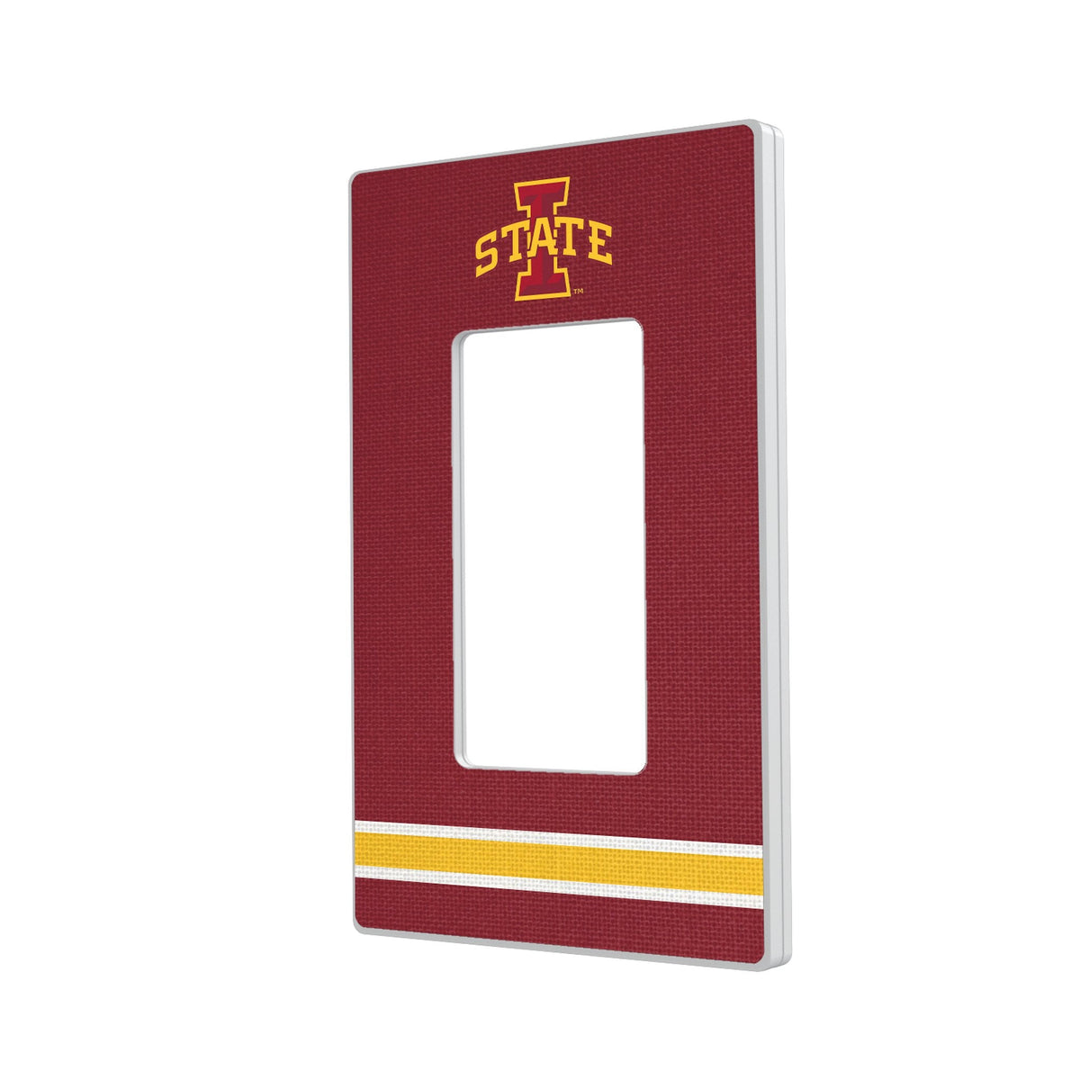 Iowa State University Cyclones Stripe Hidden-Screw Light Switch Plate 2