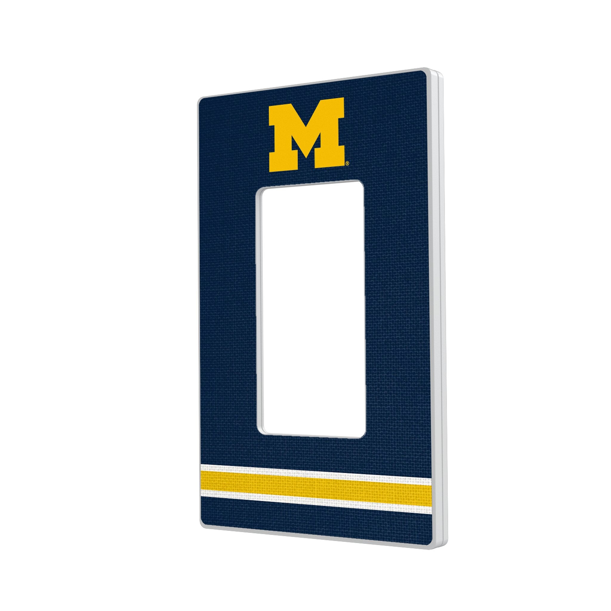 University of Michigan Wolverines Stripe Hidden-Screw Light Switch Plate 2