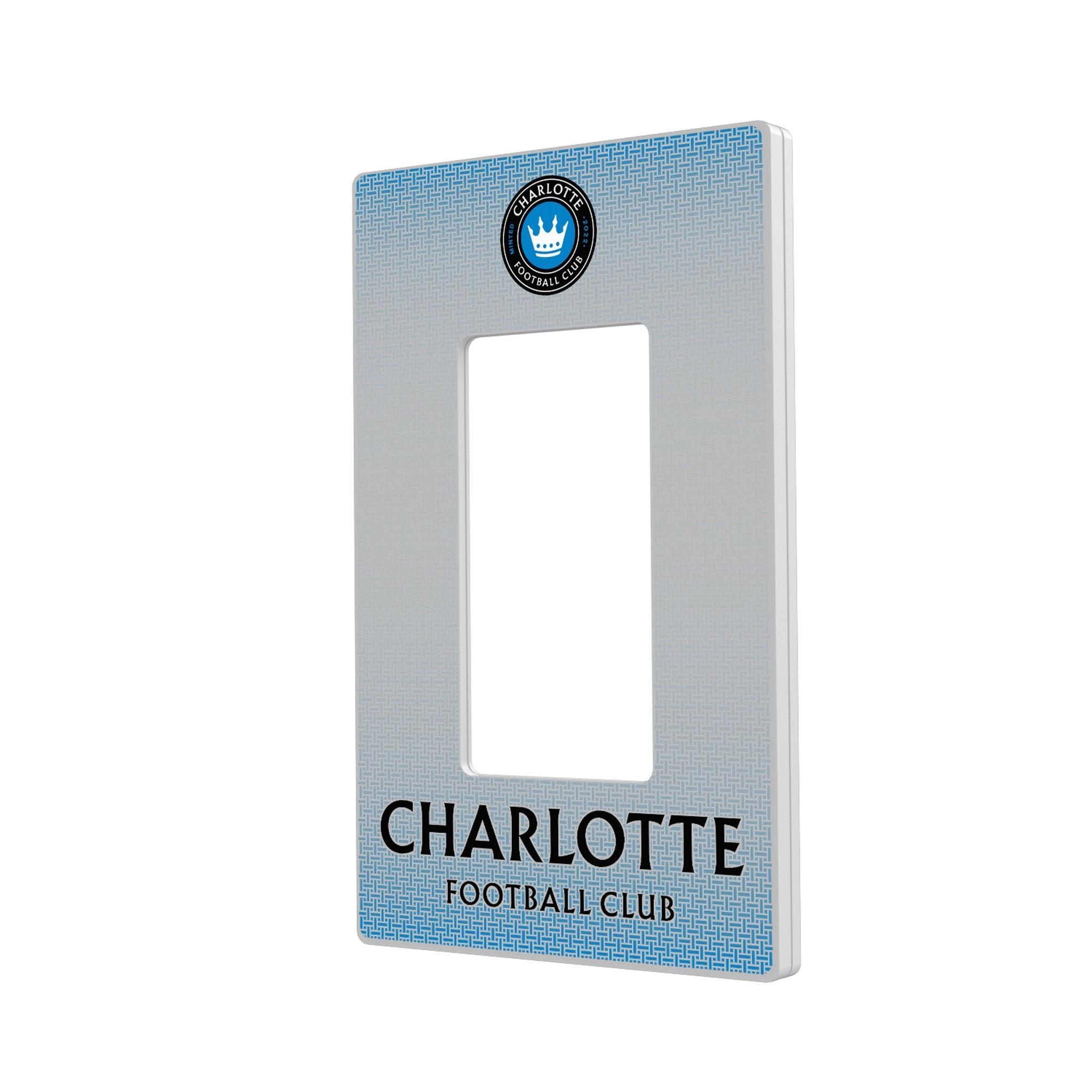 Charlotte FC Linen Hidden-Screw Light Switch Plate