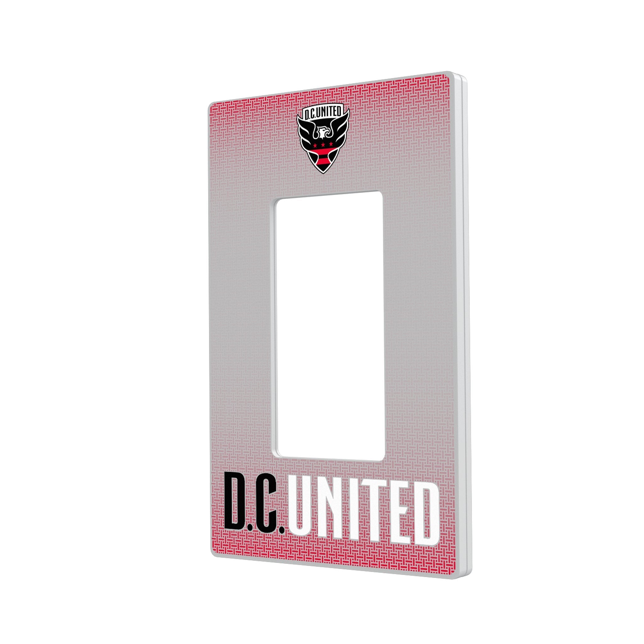 DC United Linen Hidden-Screw Light Switch Plate 2