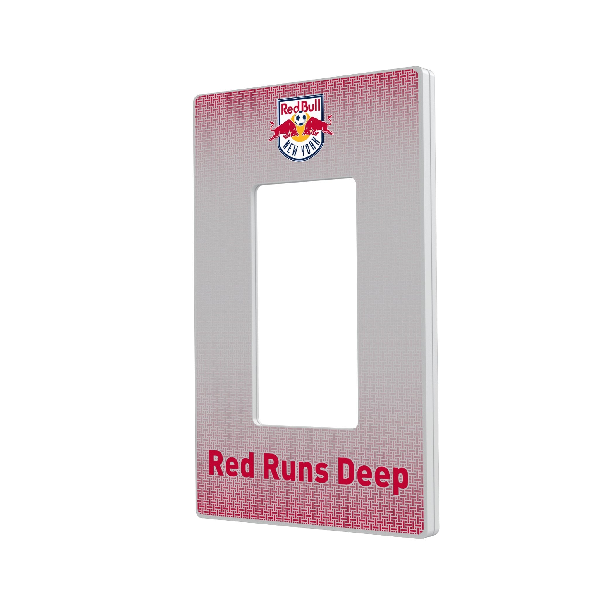New York Red Bulls Linen Hidden-Screw Light Switch Plate 2