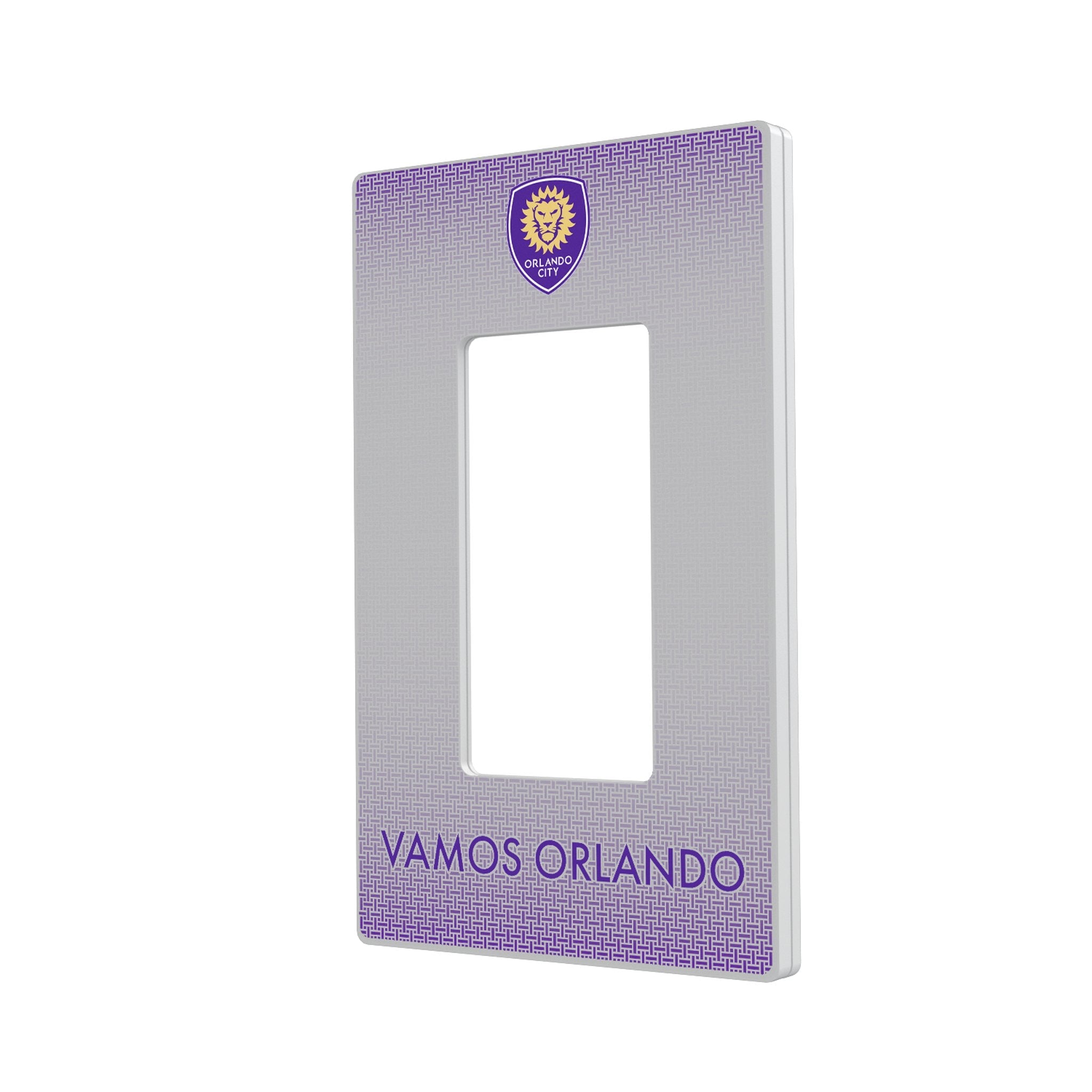 Orlando City Soccer Club Linen Hidden-Screw Light Switch Plate
