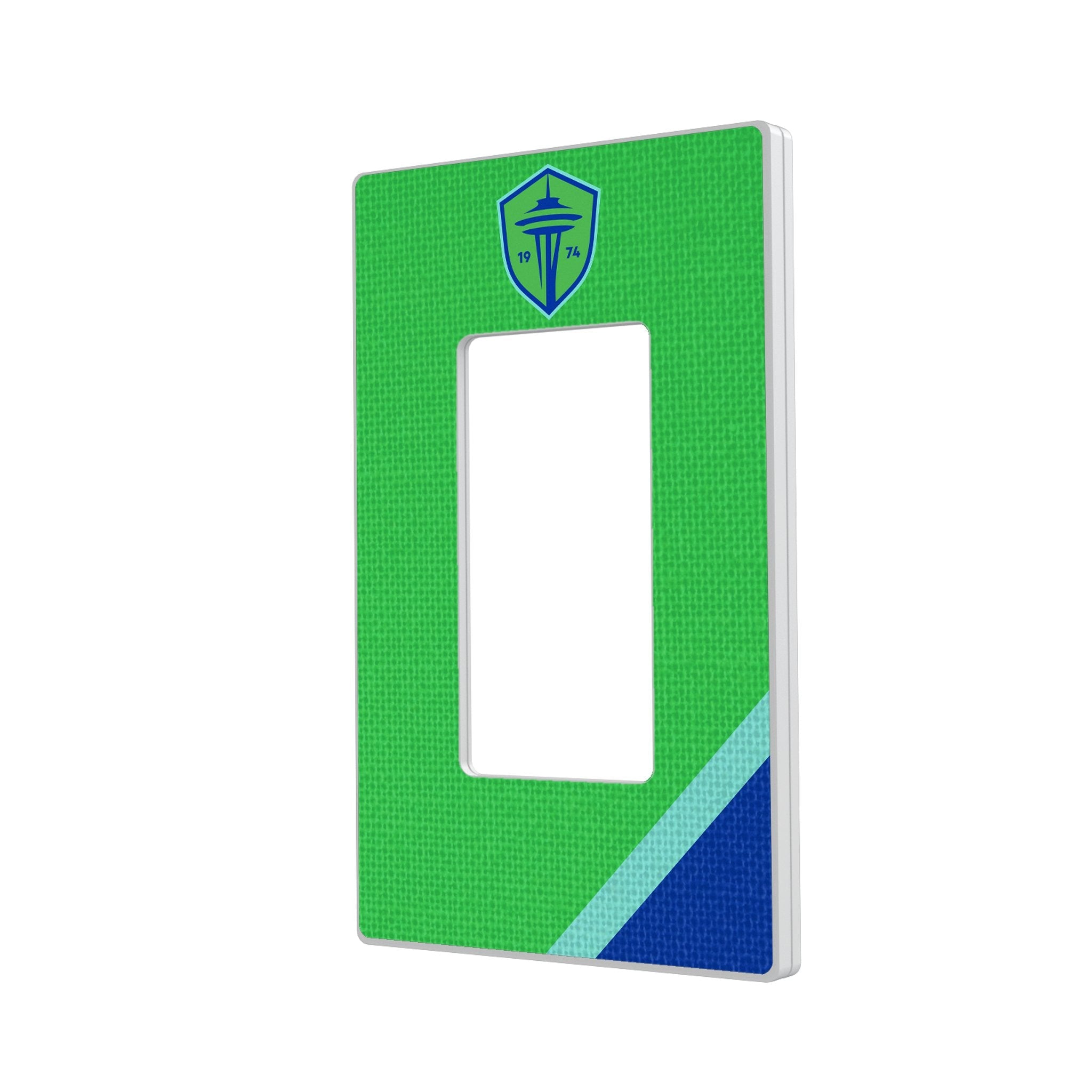 Seattle Sounders FC Diagonal Stripe Hidden-Screw Light Switch Plate 2