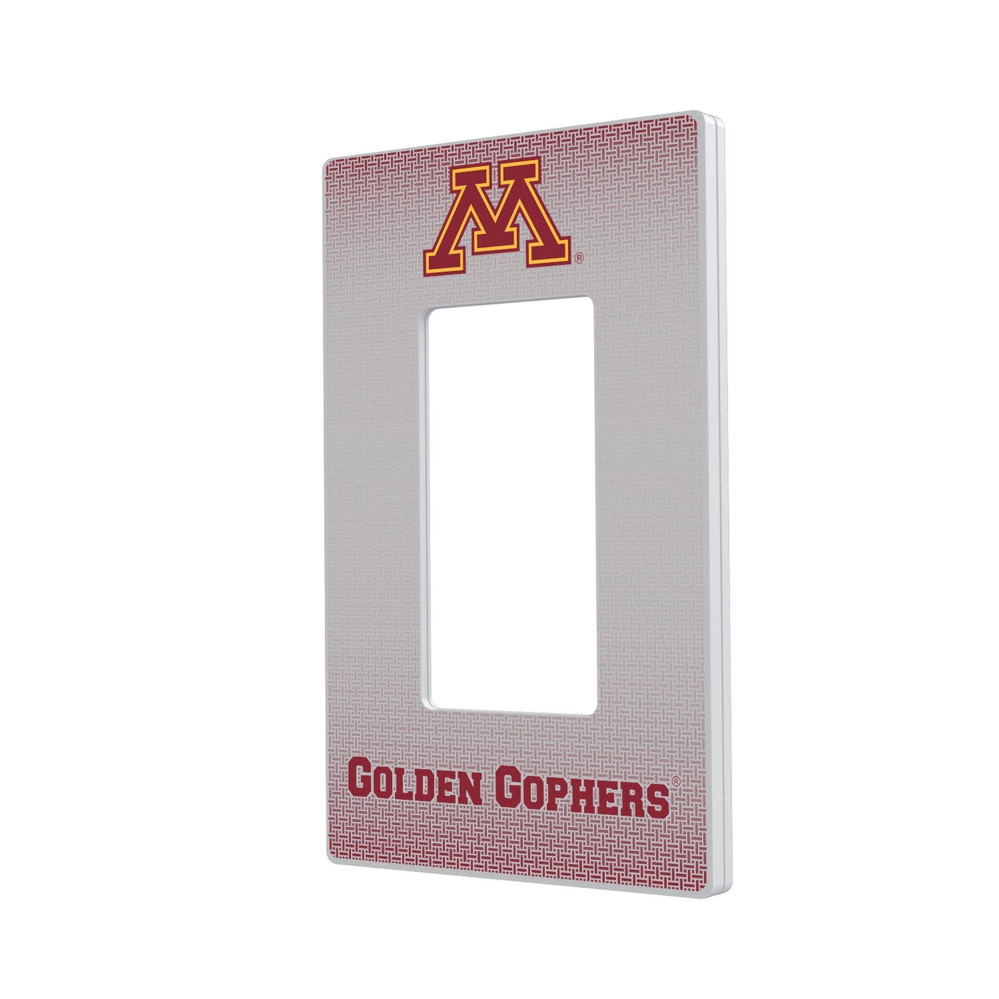 University of Minnesota Golden Gophers Linen Hidden-Screw Light Switch Plate