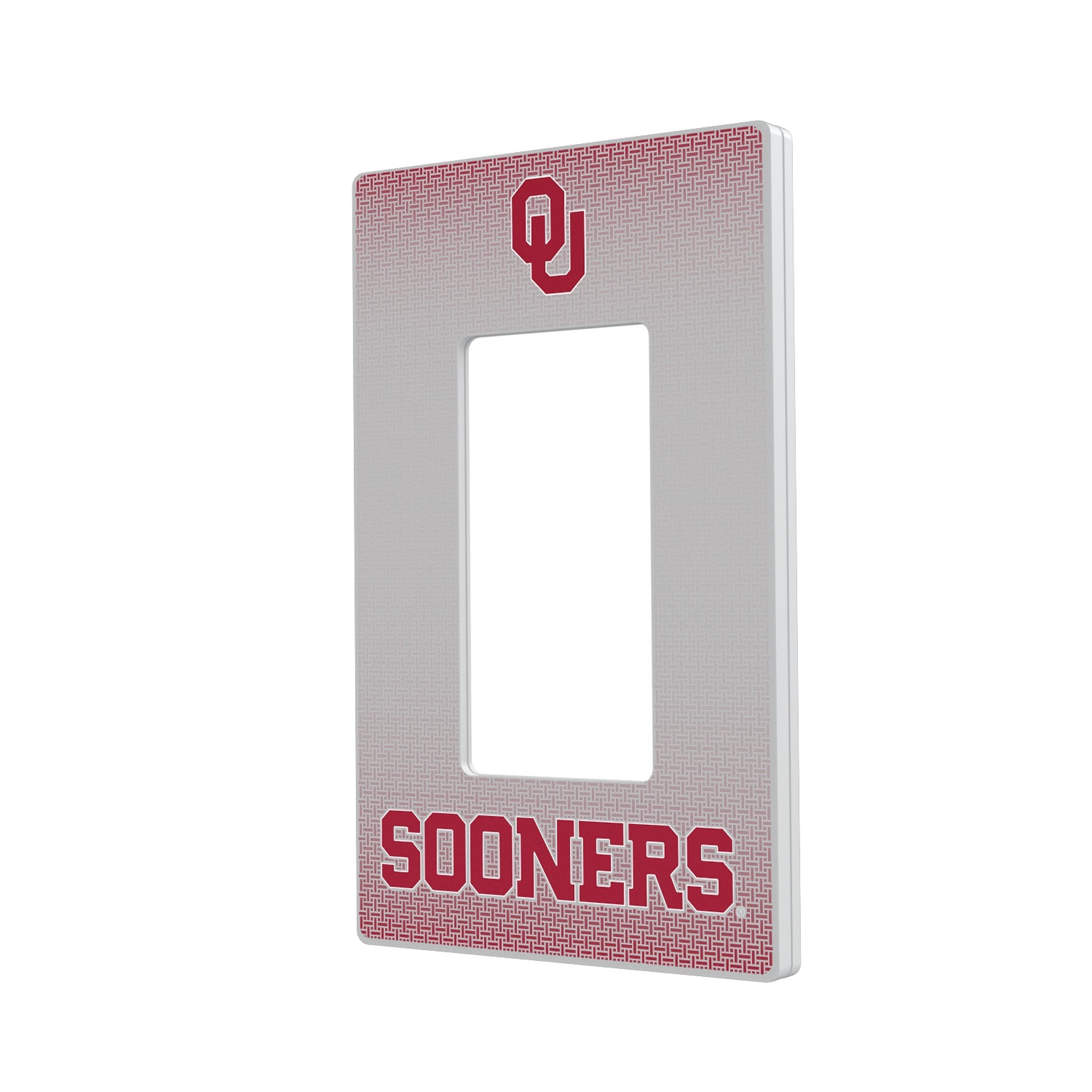 University of Oklahoma Sooners Linen Hidden-Screw Light Switch Plate
