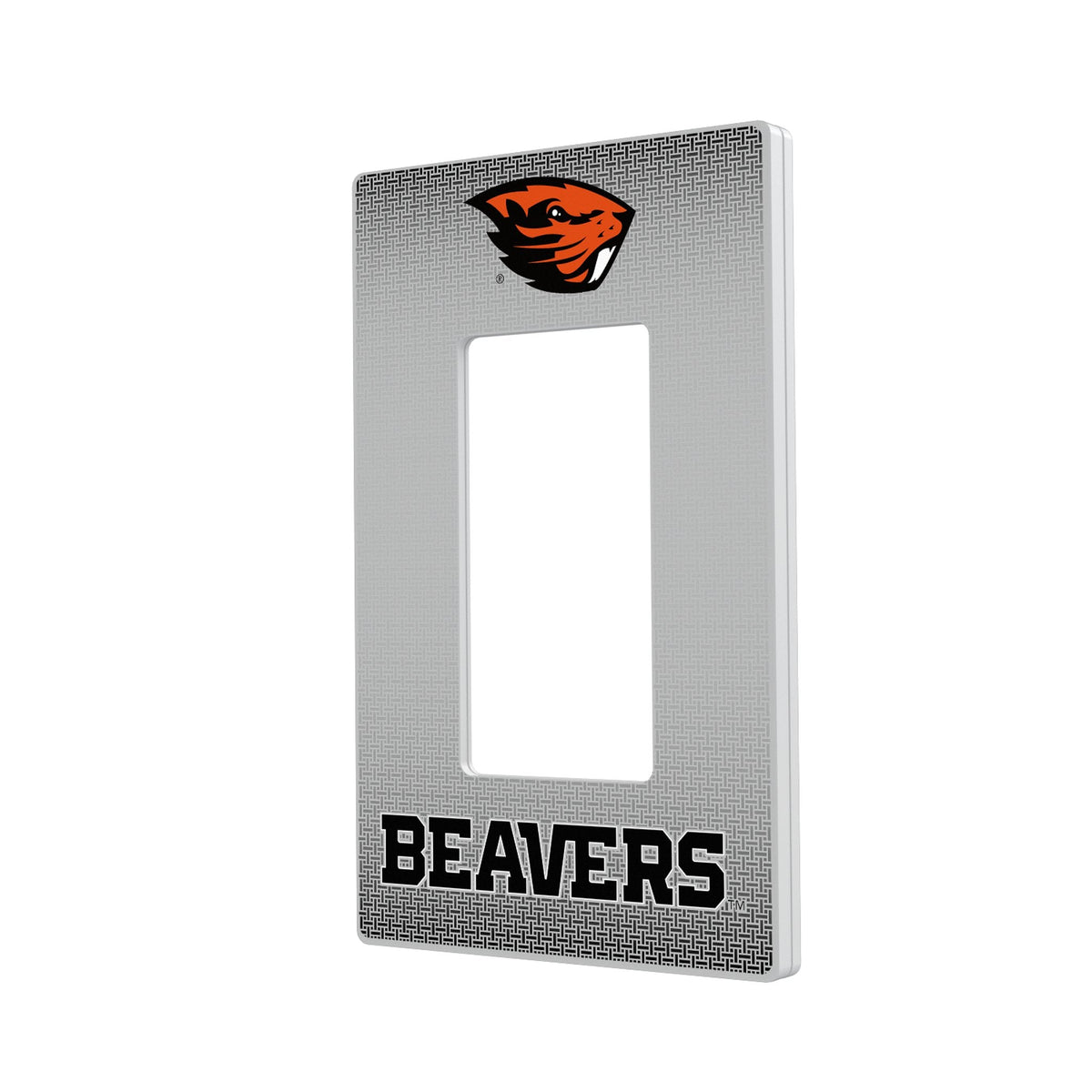 Oregon State University Beavers Linen Hidden-Screw Light Switch Plate