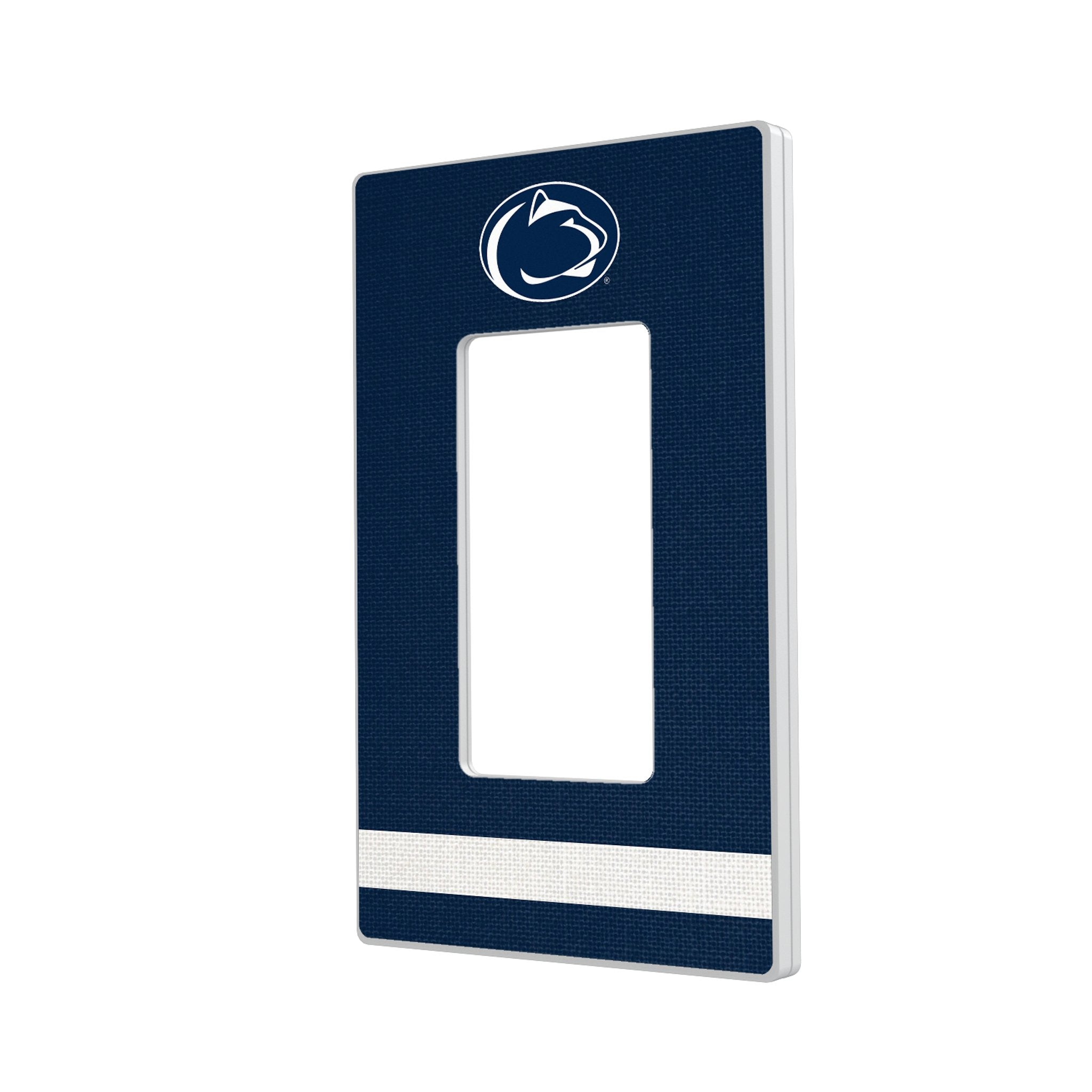 Pennsylvania State University Nittany Lions Stripe Hidden-Screw Light Switch Plate 2
