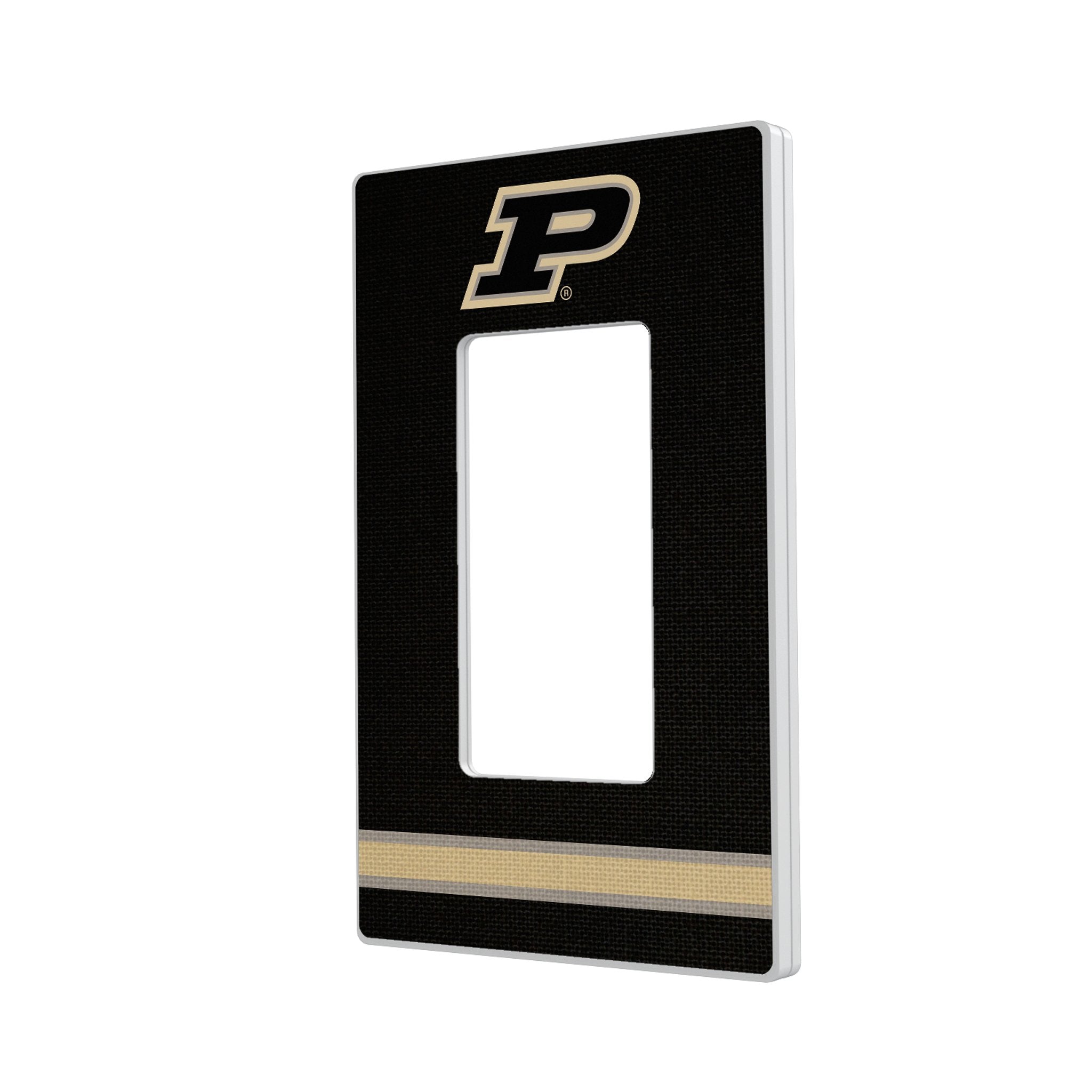 Purdue University Boilermakers Stripe Hidden-Screw Light Switch Plate 2