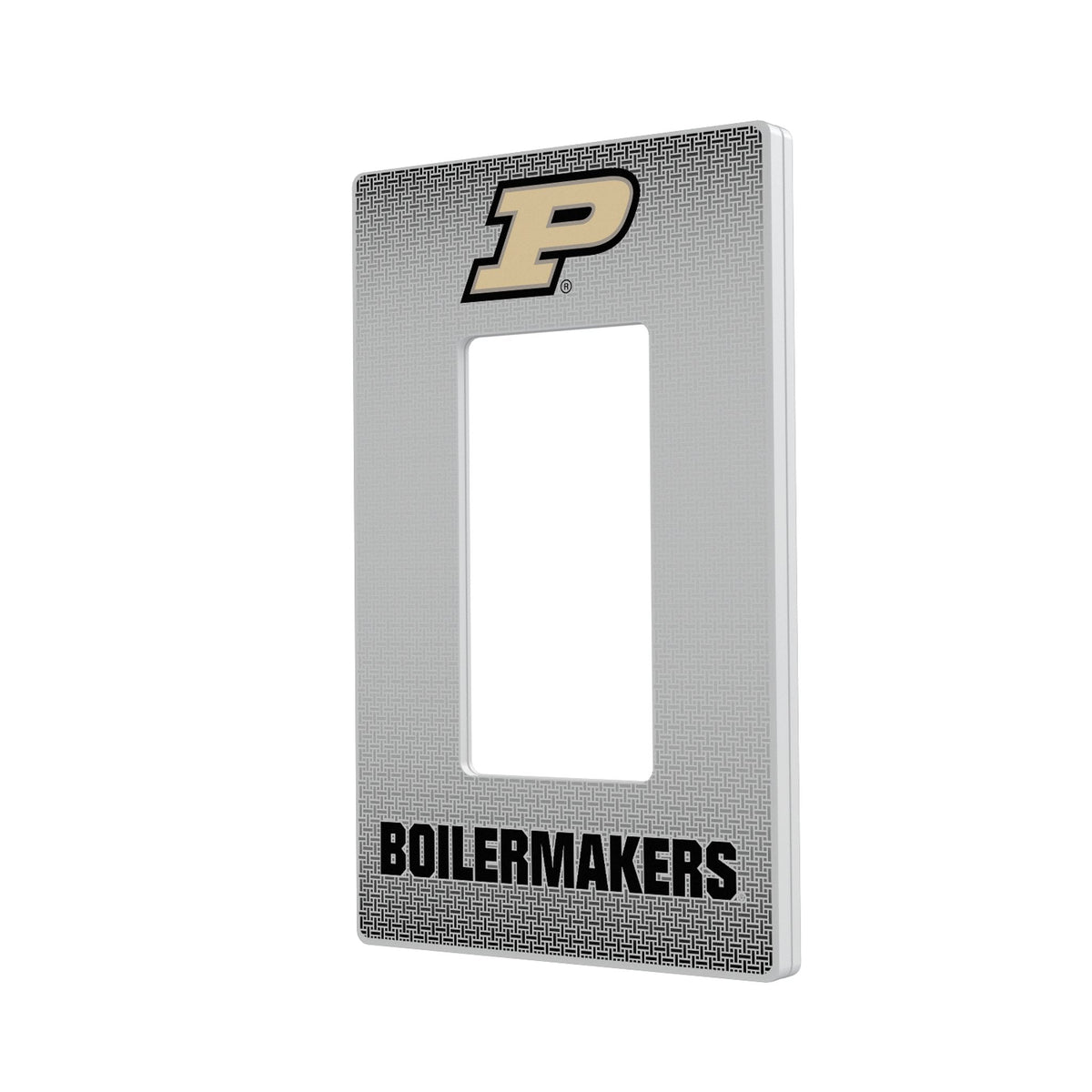 Purdue University Boilermakers Linen Hidden-Screw Light Switch Plate
