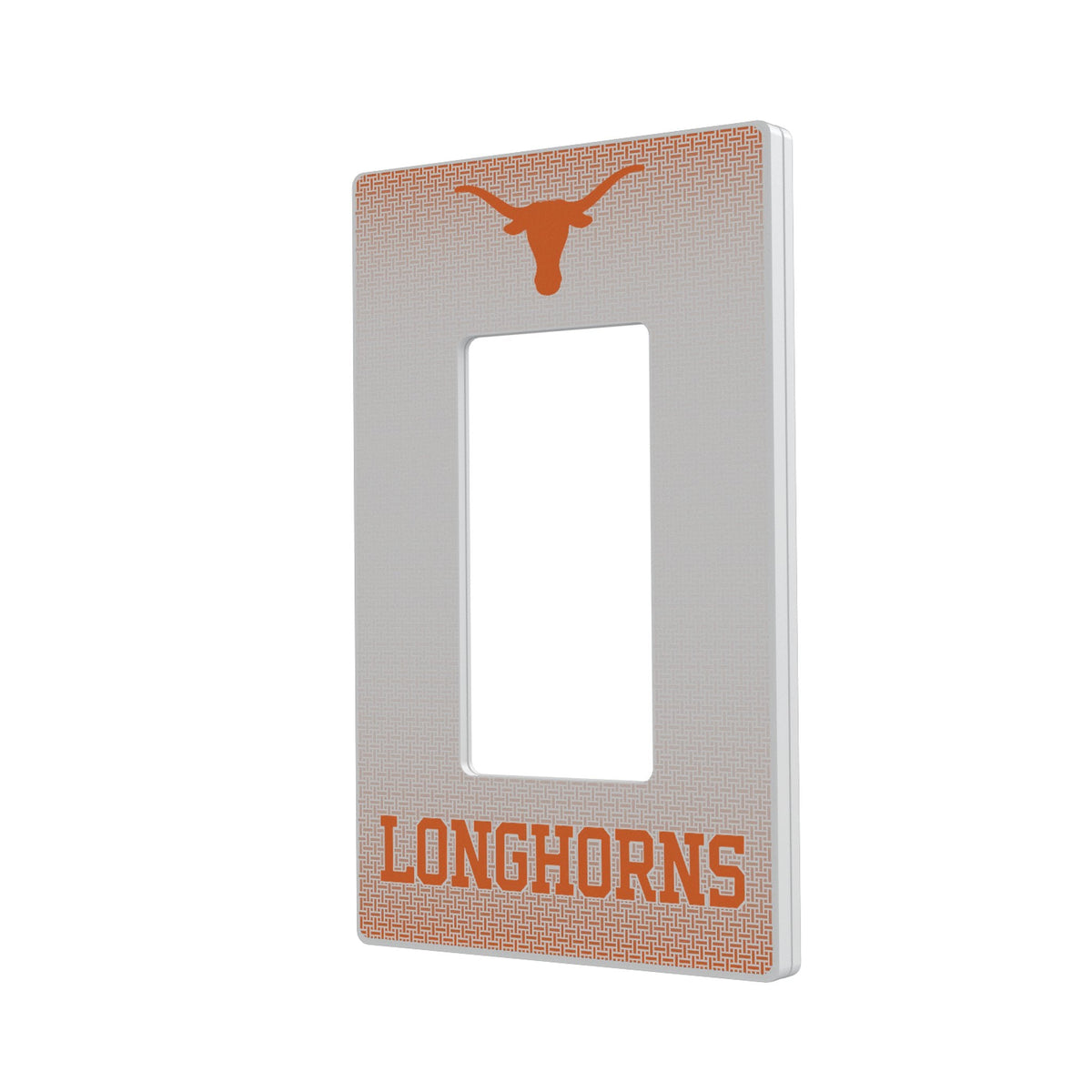 University of Texas Longhorns Linen Hidden-Screw Light Switch Plate 2