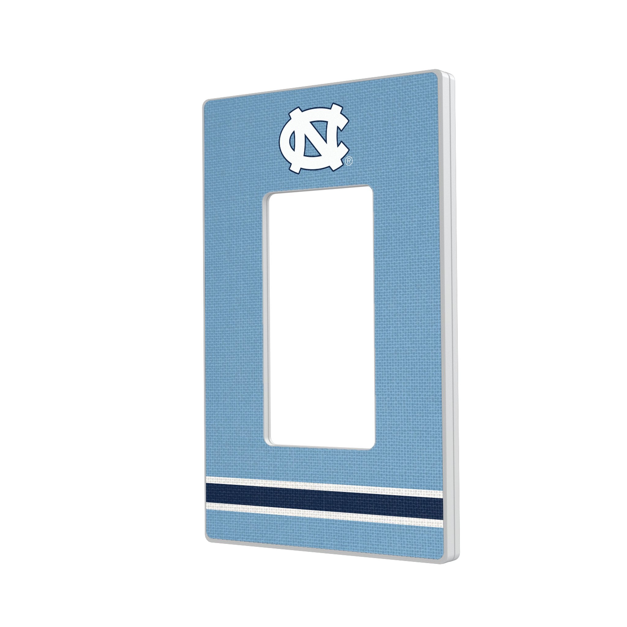 University of North Carolina Tar Heels Stripe Hidden-Screw Light Switch Plate 2