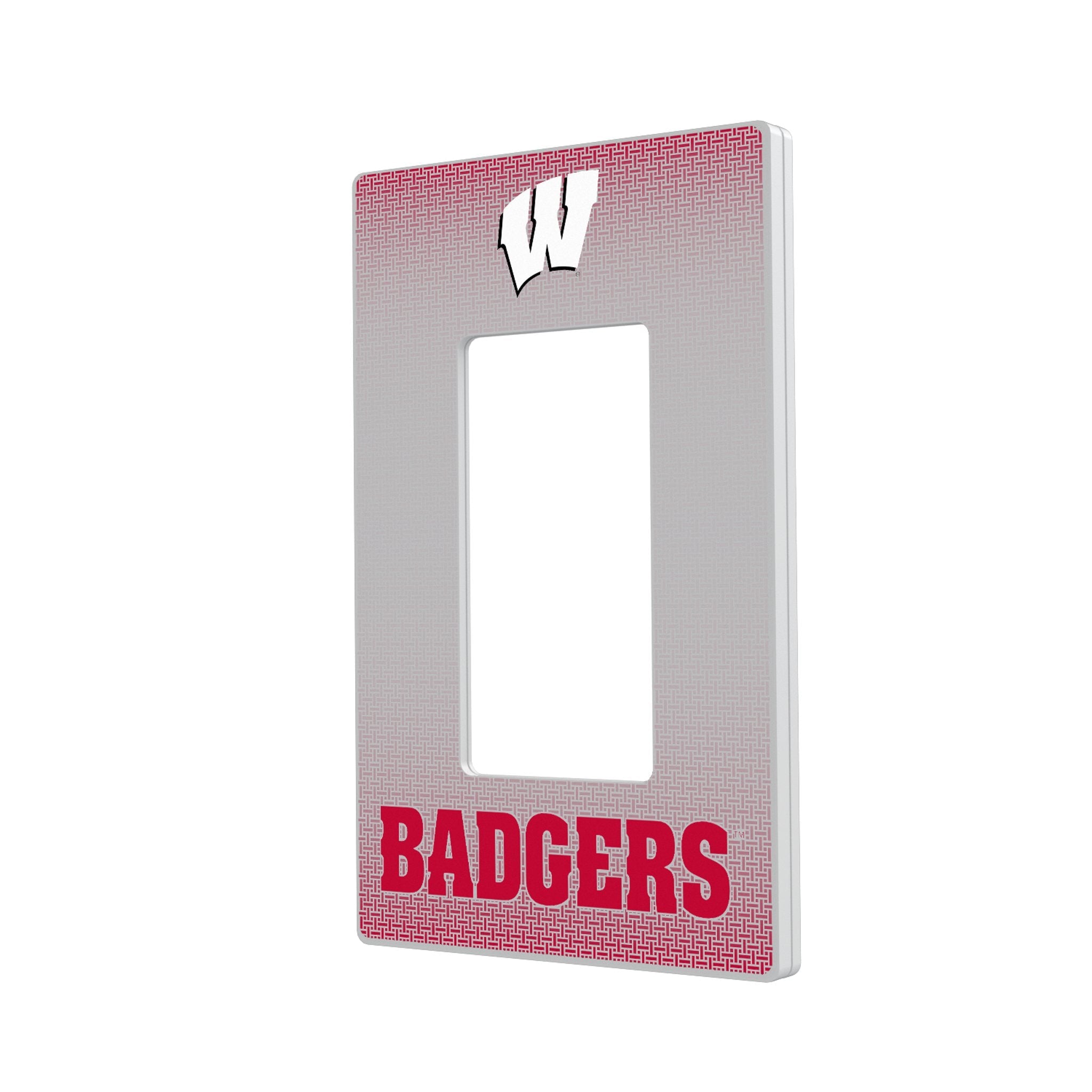 University of Wisconsin Badgers Linen Hidden-Screw Light Switch Plate