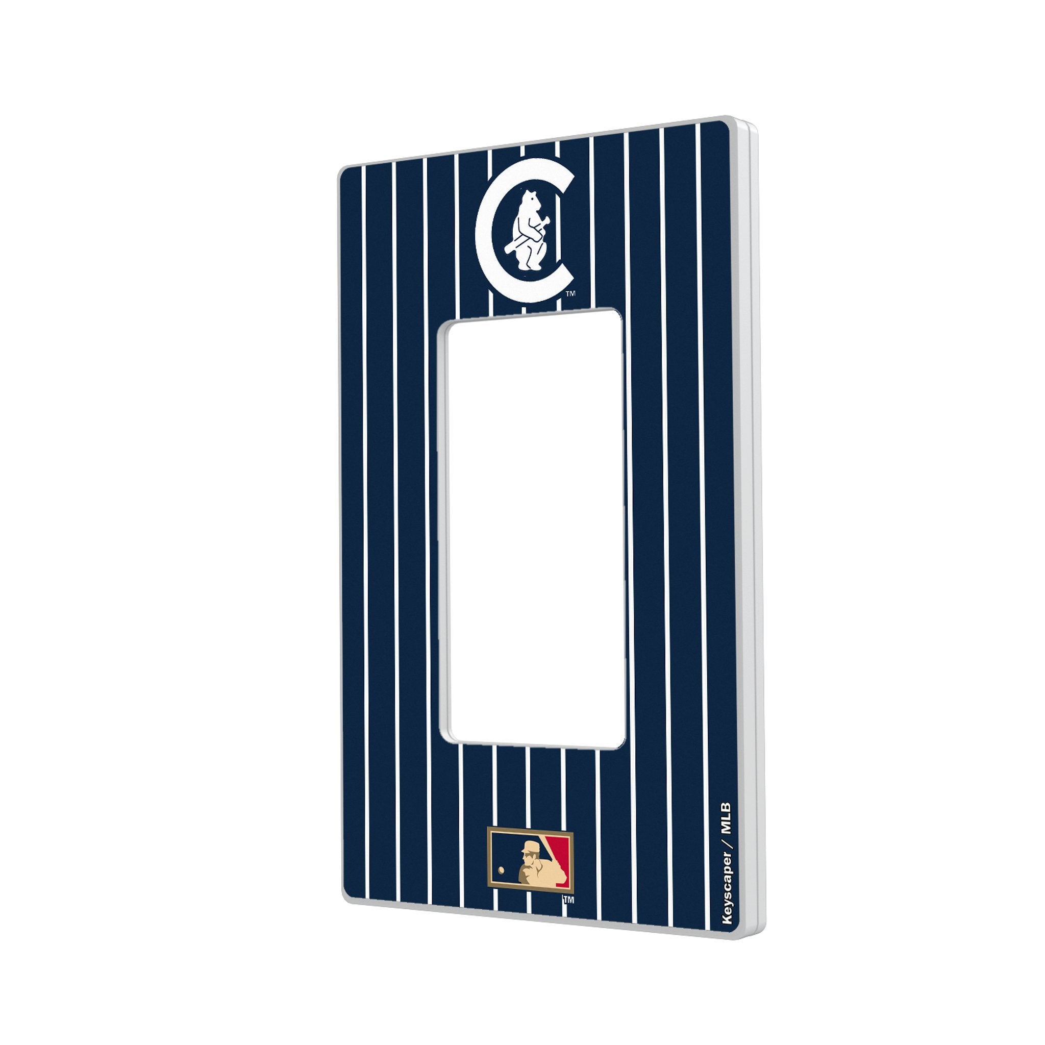 Chicago Cubs 1911-1912 - Cooperstown Collection Pinstripe Hidden-Screw Light Switch Plate 2