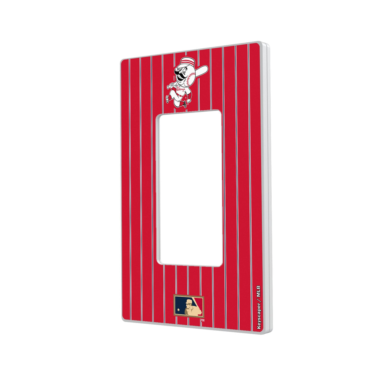 Cincinnati Reds 1953-1967 - Cooperstown Collection Pinstripe Hidden-Screw Light Switch Plate 2