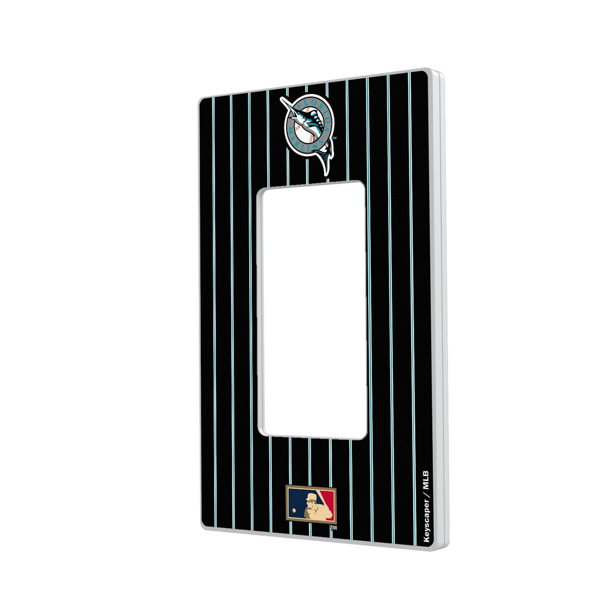Miami Marlins 1993-2011 - Cooperstown Collection Pinstripe Hidden-Screw Light Switch Plate 2