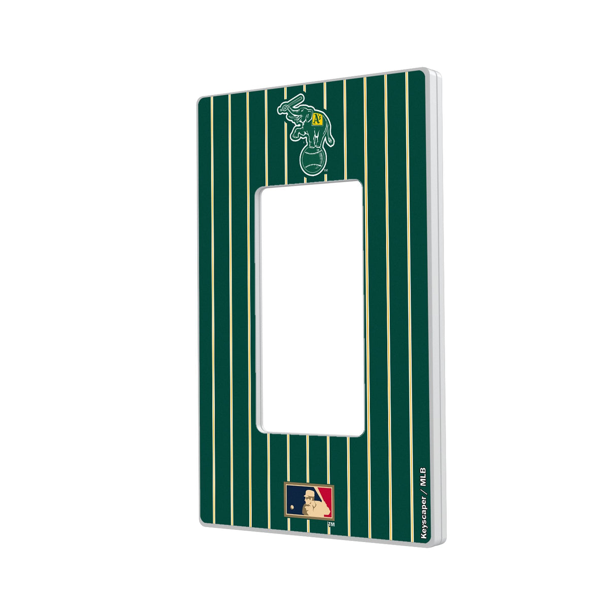 Oakland As Home 1988 - Cooperstown Collection Pinstripe Hidden-Screw Light Switch Plate 2