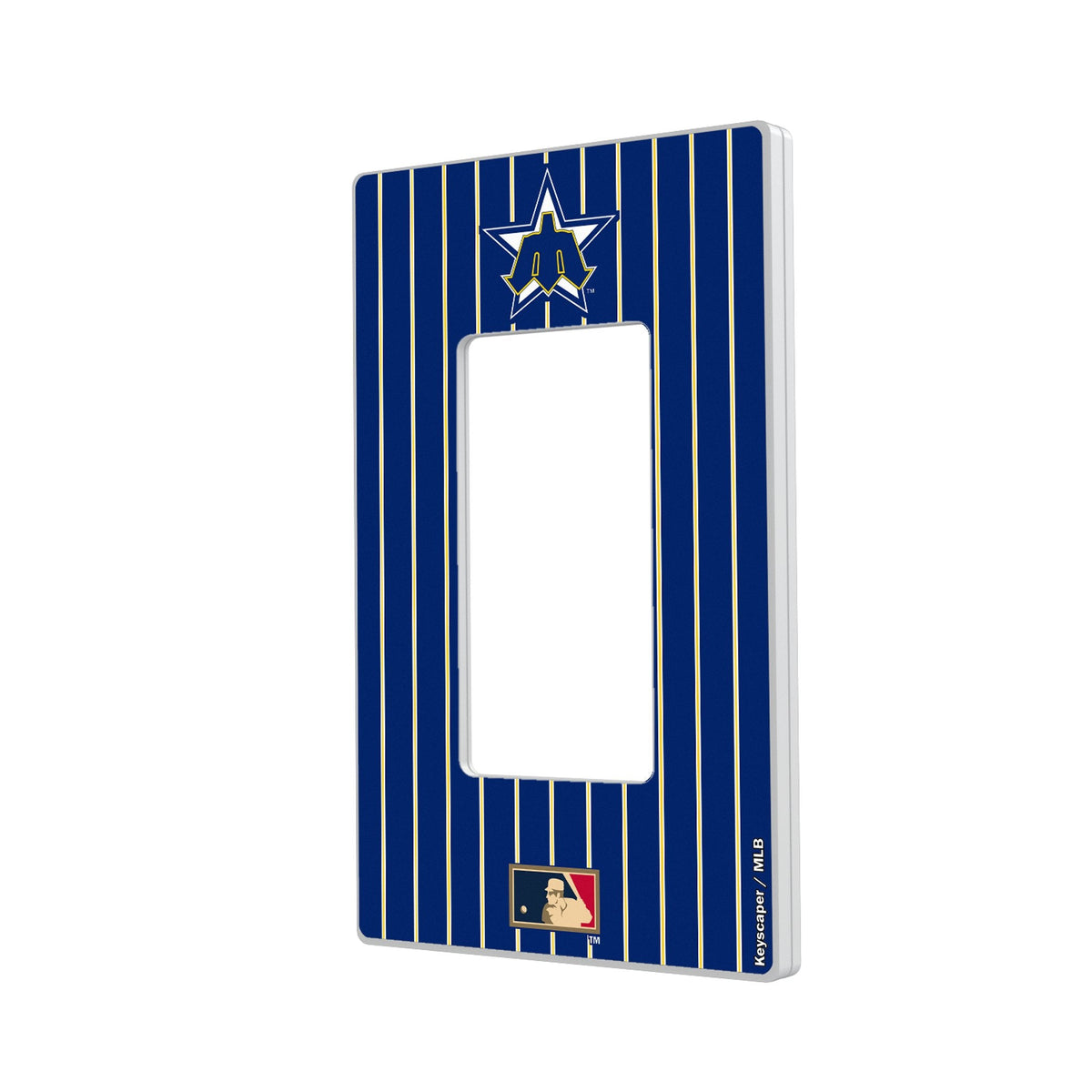 Seattle Mariners 1981-1986 - Cooperstown Collection Pinstripe Hidden-Screw Light Switch Plate 2