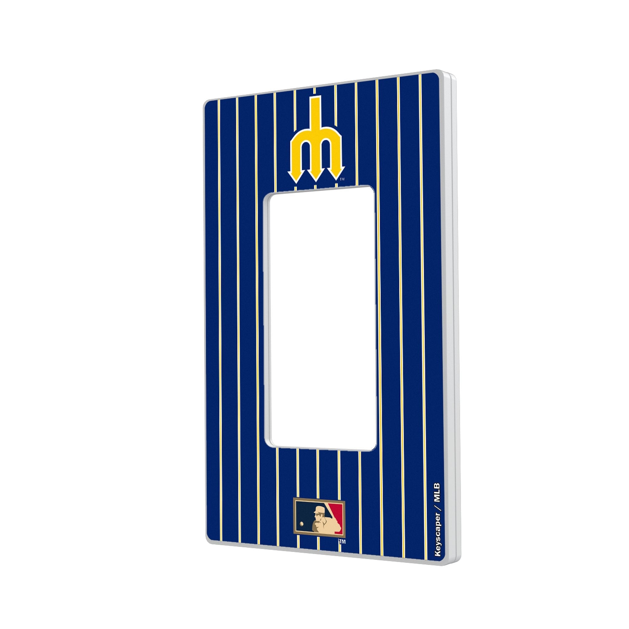 Seattle Mariners 1977-1980 - Cooperstown Collection Pinstripe Hidden-Screw Light Switch Plate 2