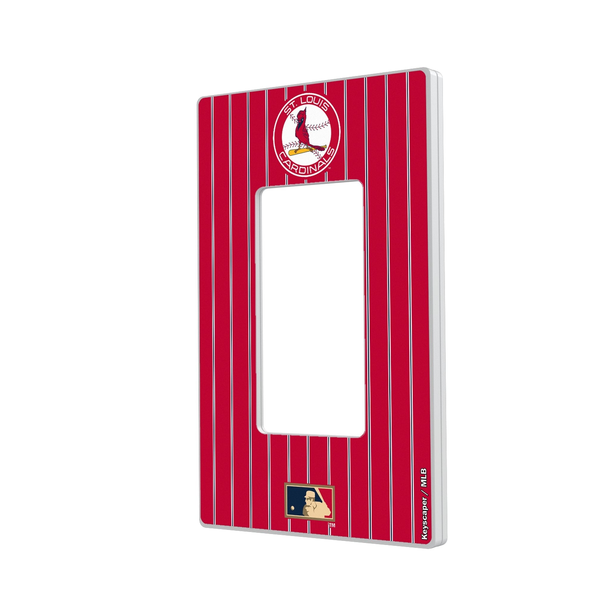 St Louis Cardinals 1966-1997 - Cooperstown Collection Pinstripe Hidden-Screw Light Switch Plate