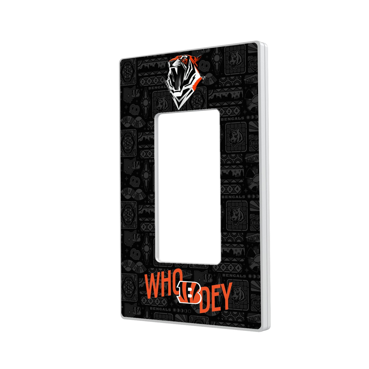 Cincinnati Bengals 2024 Illustrated Limited Edition Hidden-Screw Light Switch Plate 2