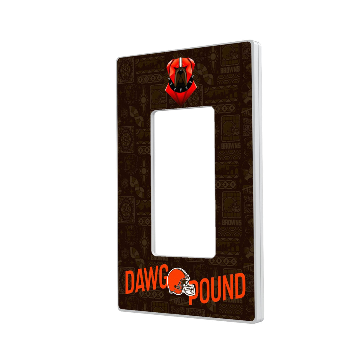 Cleveland Browns 2024 Illustrated Limited Edition Hidden-Screw Light Switch Plate 2