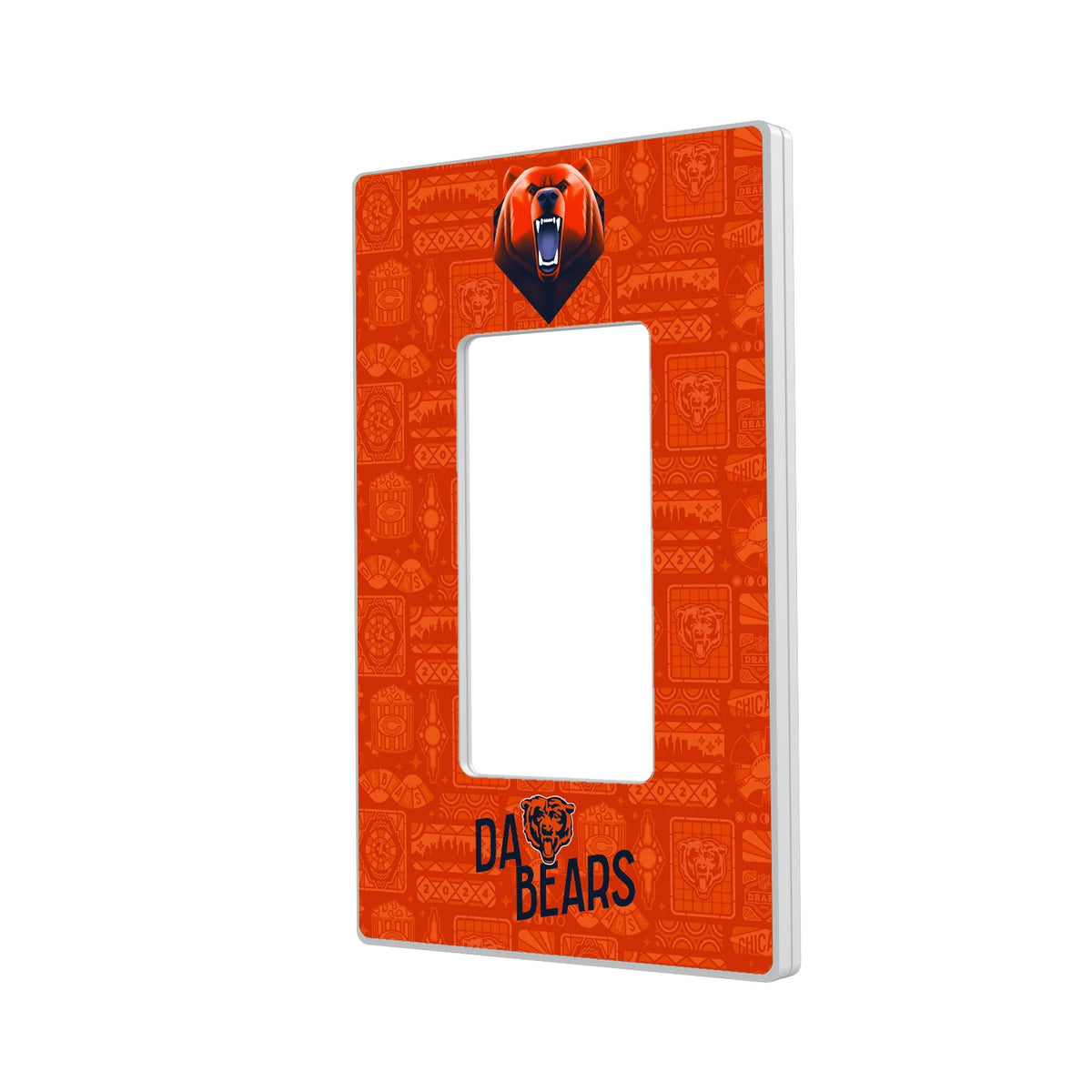 Chicago Bears 2024 Illustrated Limited Edition Hidden-Screw Light Switch Plate 2