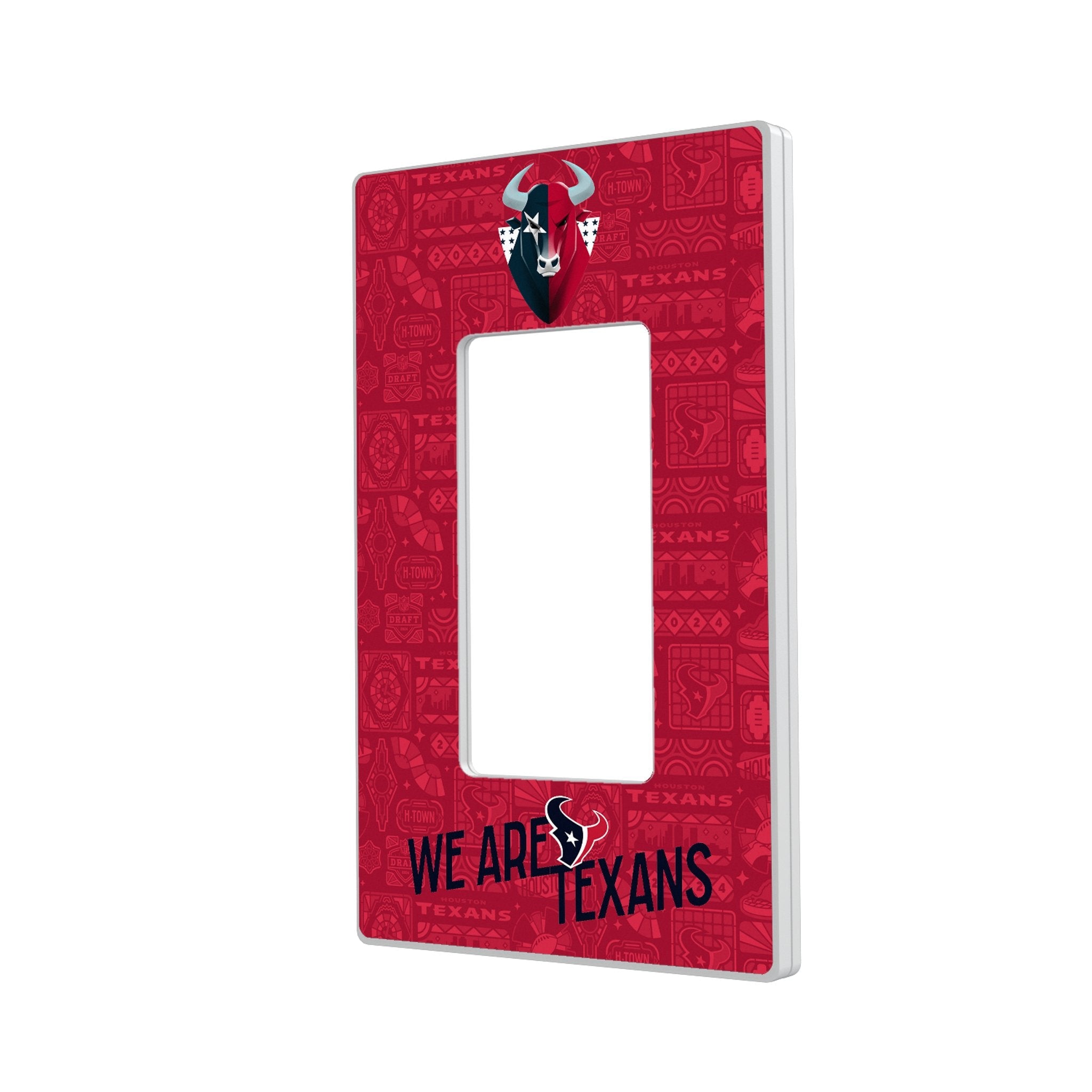 Houston Texans 2024 Illustrated Limited Edition Hidden-Screw Light Switch Plate 2