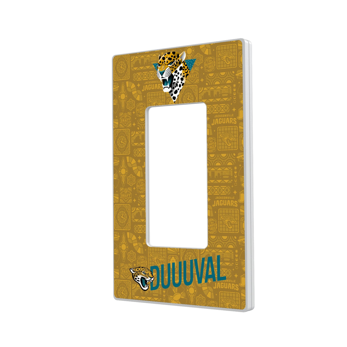 Jacksonville Jaguars 2024 Illustrated Limited Edition Hidden-Screw Light Switch Plate 2