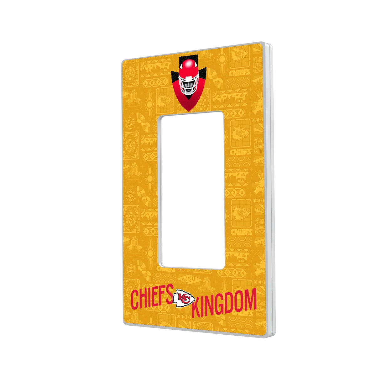 Kansas City Chiefs 2024 Illustrated Limited Edition Hidden-Screw Light Switch Plate 2