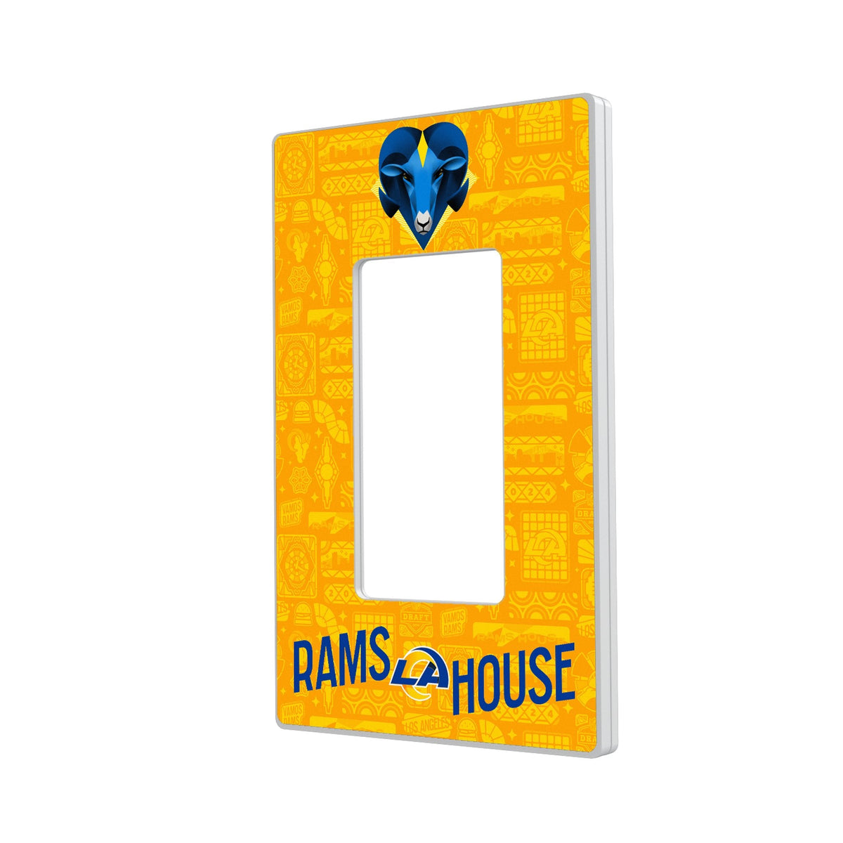 Los Angeles Rams 2024 Illustrated Limited Edition Hidden-Screw Light Switch Plate 2