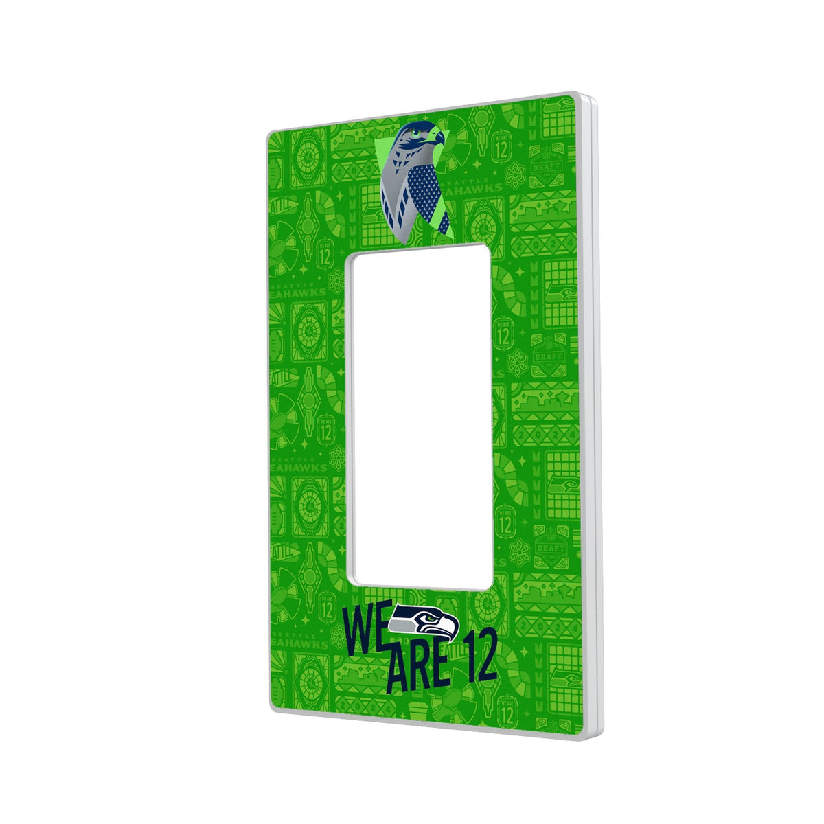 Seattle Seahawks 2024 Illustrated Limited Edition Hidden-Screw Light Switch Plate 2