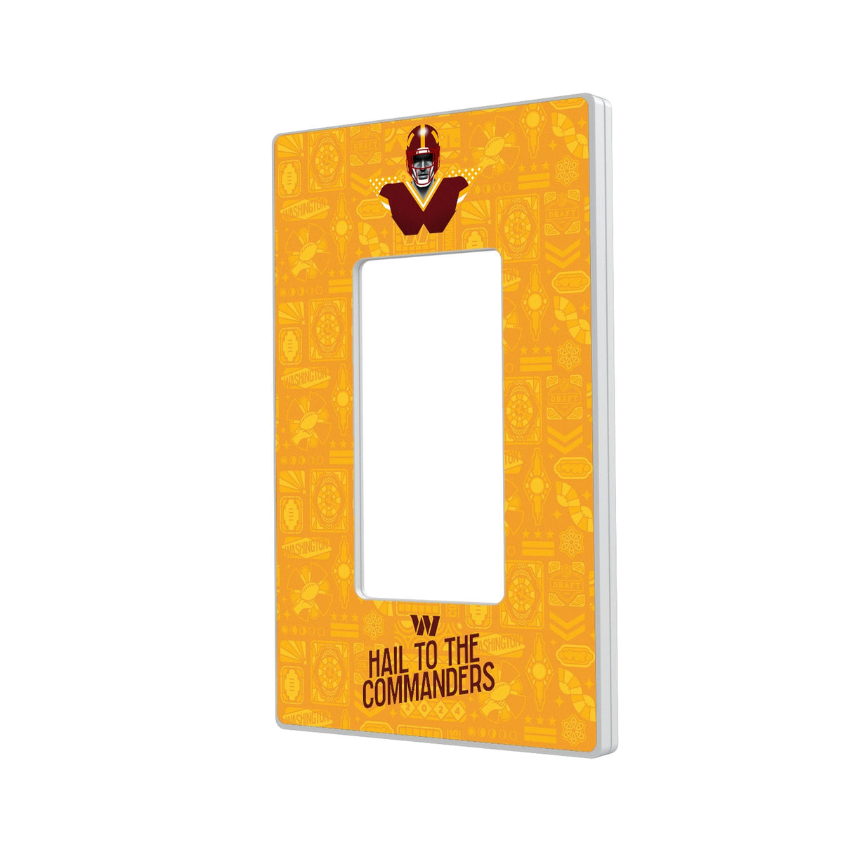 Washington Commanders 2024 Illustrated Limited Edition Hidden-Screw Light Switch Plate 2