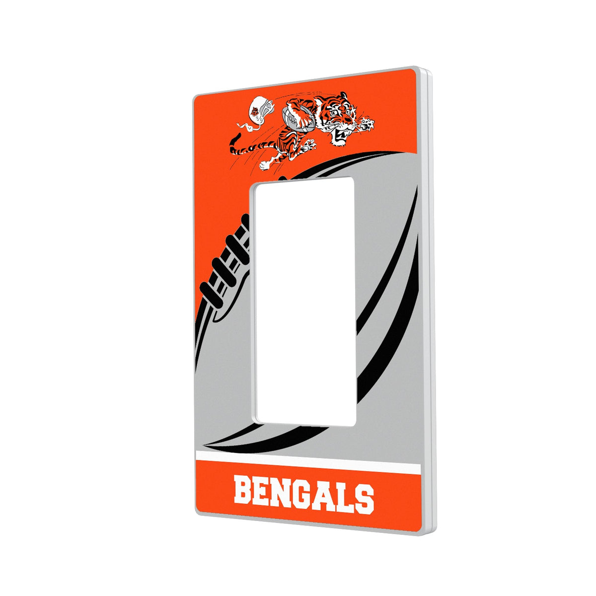 Cincinnati Bengals Historic Collection Passtime Hidden-Screw Light Switch Plate 2