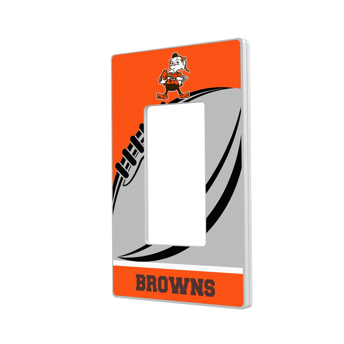 Cleveland Browns Historic Collection Passtime Hidden-Screw Light Switch Plate 2