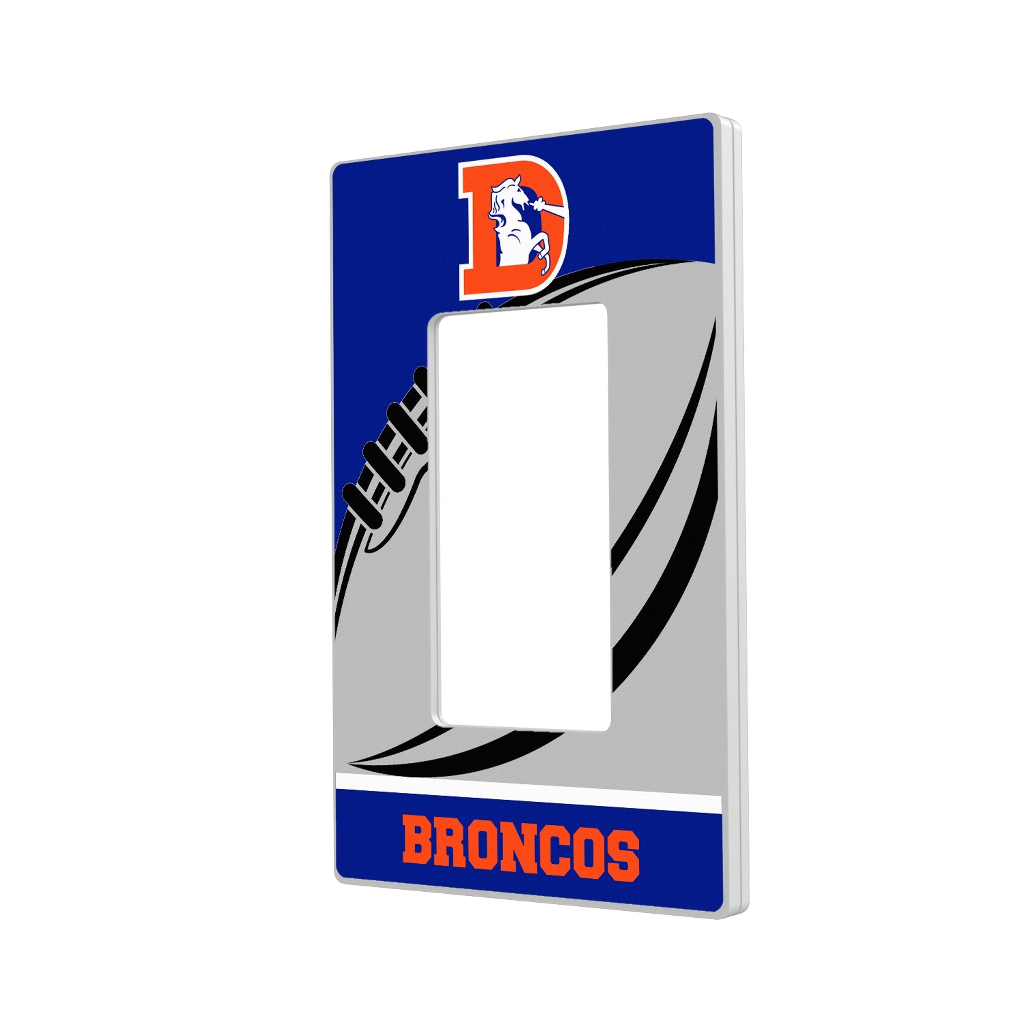 Denver Broncos 1993-1996 Historic Collection Passtime Hidden-Screw Light Switch Plate 2