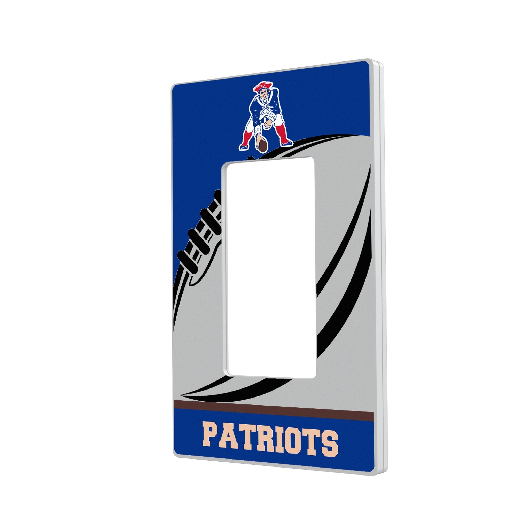 New England Patriots Historic Collection Passtime Hidden-Screw Light Switch Plate 2