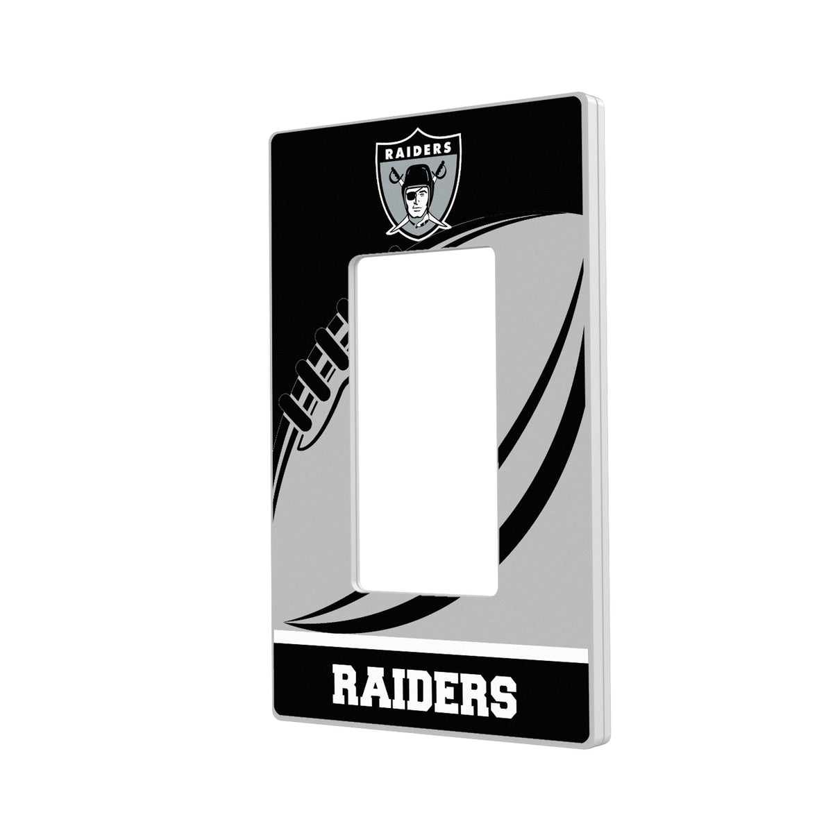 Oakland Raiders 1963 Historic Collection Passtime Hidden-Screw Light Switch Plate 2