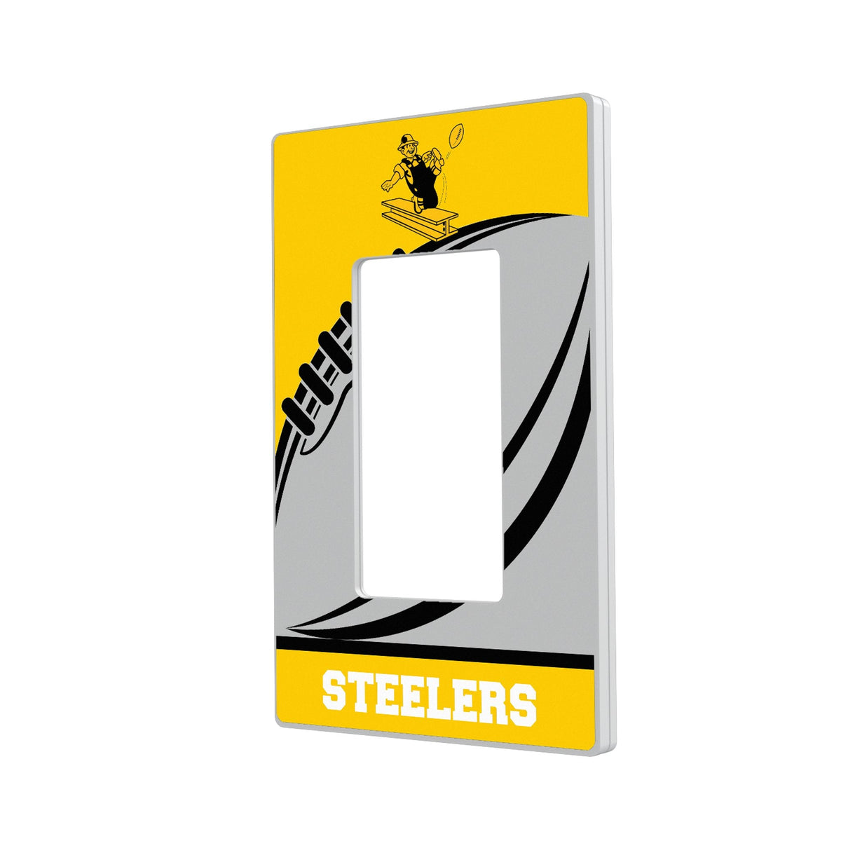 Pittsburgh Steelers 1961 Historic Collection Passtime Hidden-Screw Light Switch Plate 2