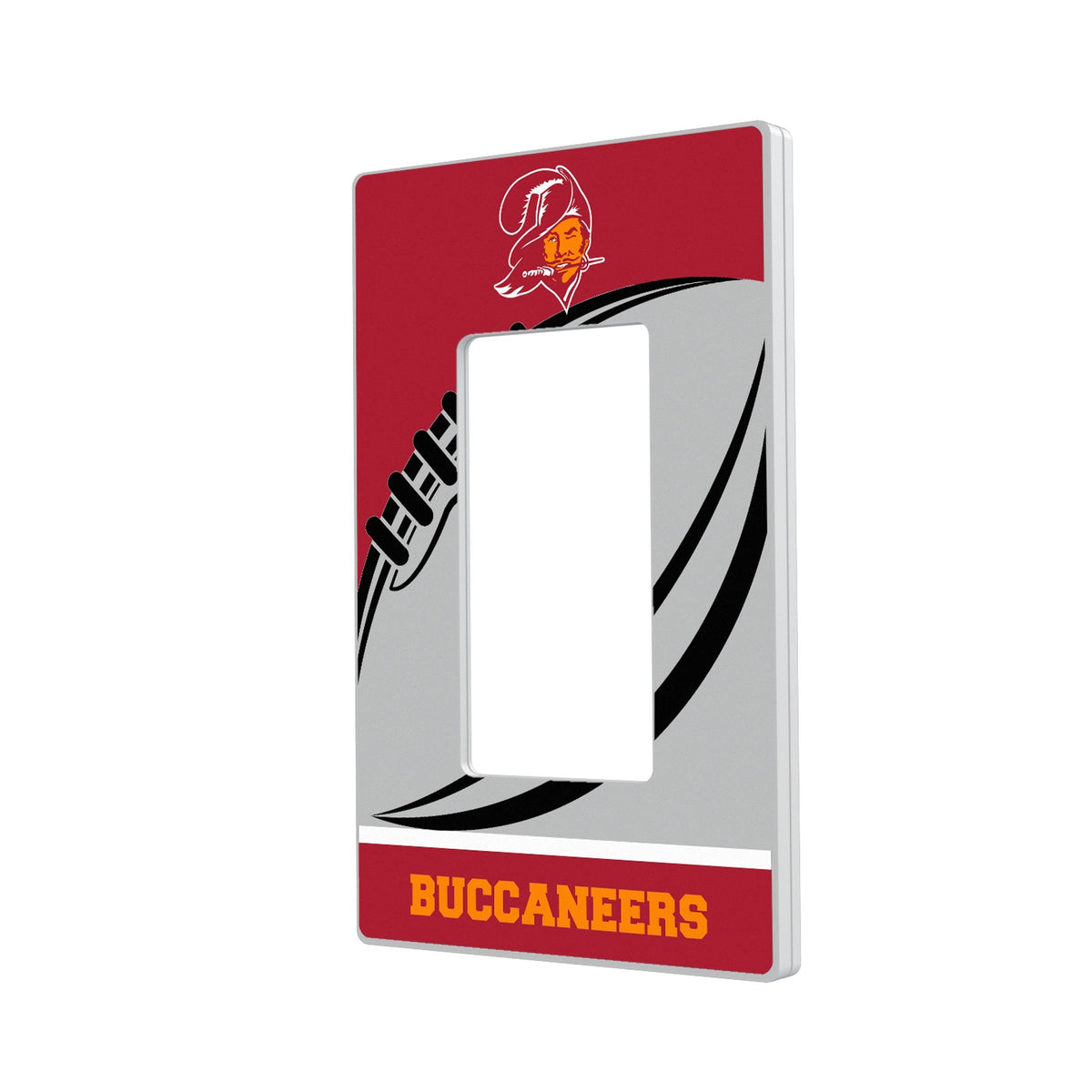 Tampa Bay Buccaneers Historic Collection Passtime Hidden-Screw Light Switch Plate 2