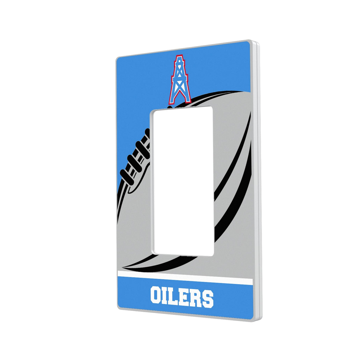 Houston Oilers Historic Collection Passtime Hidden-Screw Light Switch Plate 2