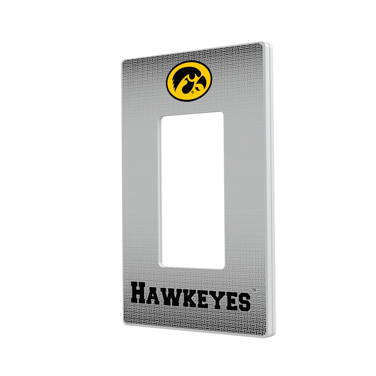 University of Iowa Hawkeyes Linen Hidden-Screw Light Switch Plate 2