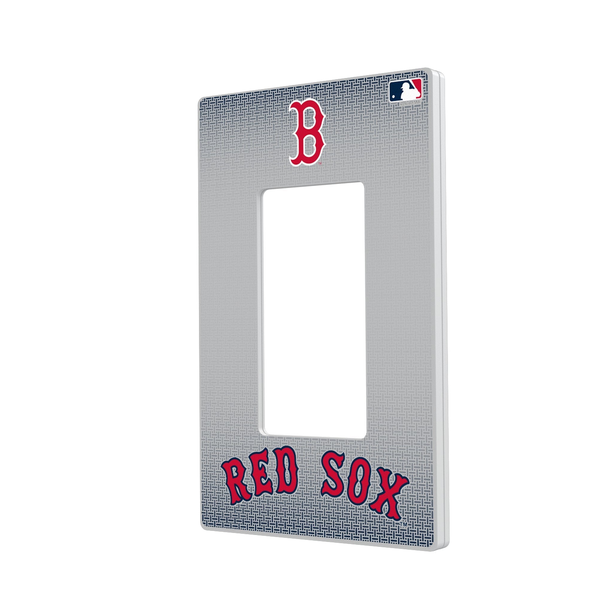 Boston Red Sox Linen Hidden-Screw Light Switch Plate