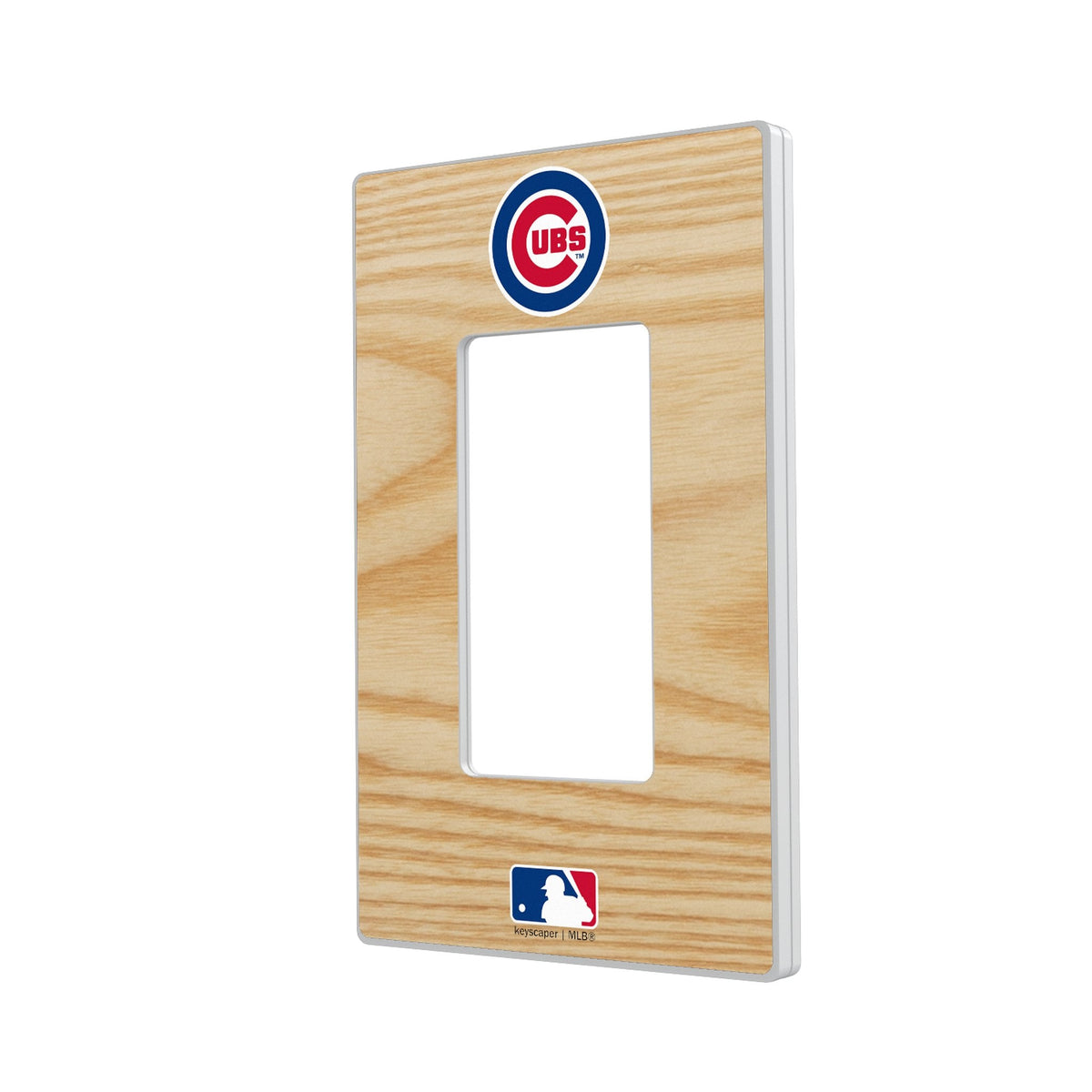 Chicago Cubs Baseball Bat Hidden-Screw Light Switch Plate 2