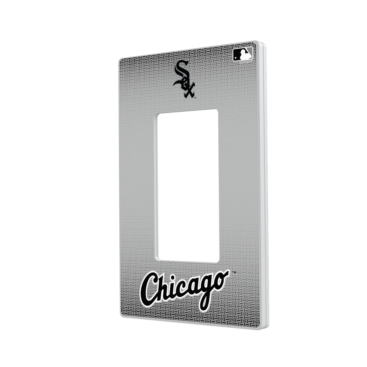 Chicago White Sox Linen Hidden-Screw Light Switch Plate 2