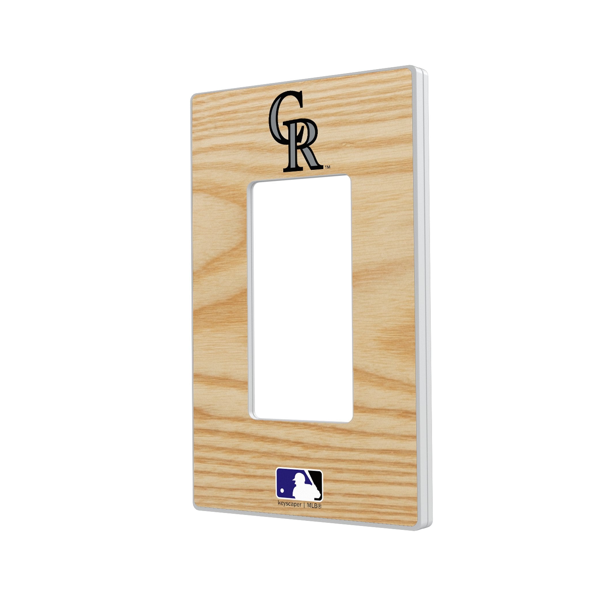 Colorado Rockies Baseball Bat Hidden-Screw Light Switch Plate