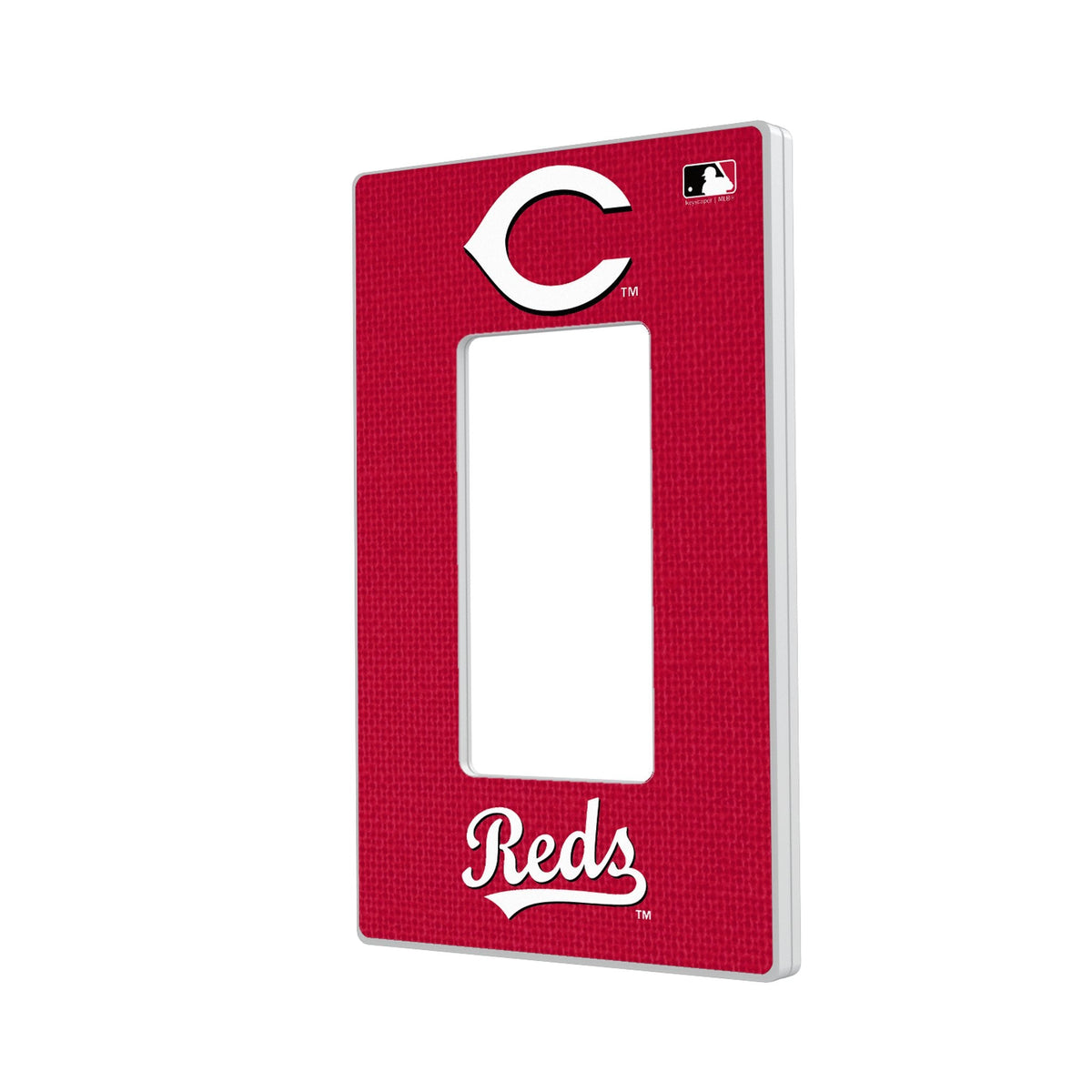 Cincinnati Reds Solid Hidden-Screw Light Switch Plate 2